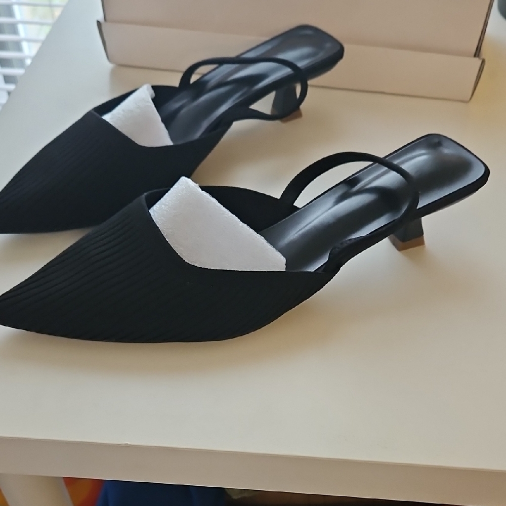 Chic Black Women's Kitten Heels